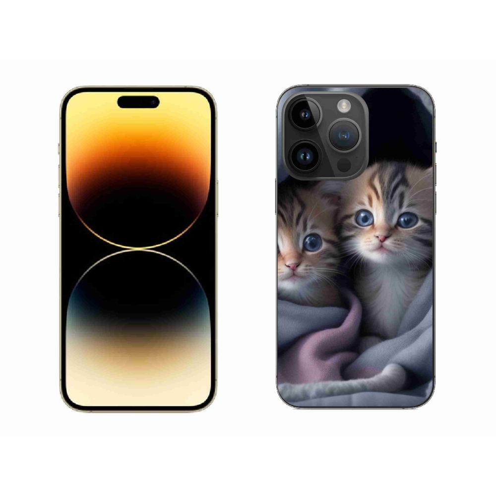 Gelový kryt mmCase na iPhone 14 Pro Max - kočičí duo 2