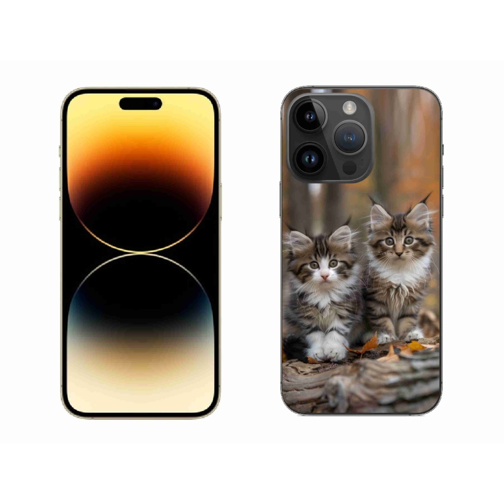 Gelový kryt mmCase na iPhone 14 Pro Max - kočičí duo 3