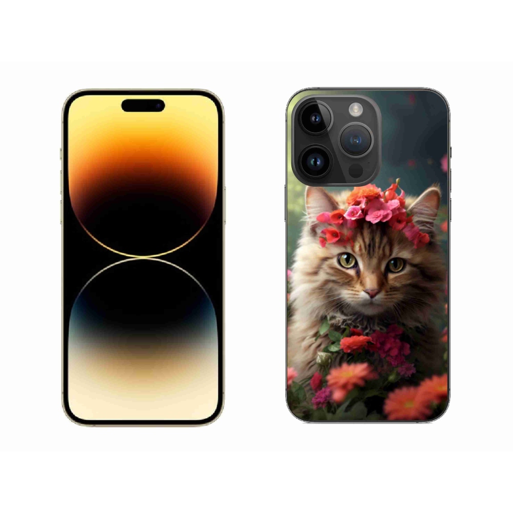 Gelový kryt mmCase na iPhone 14 Pro Max - kočíčí princezna