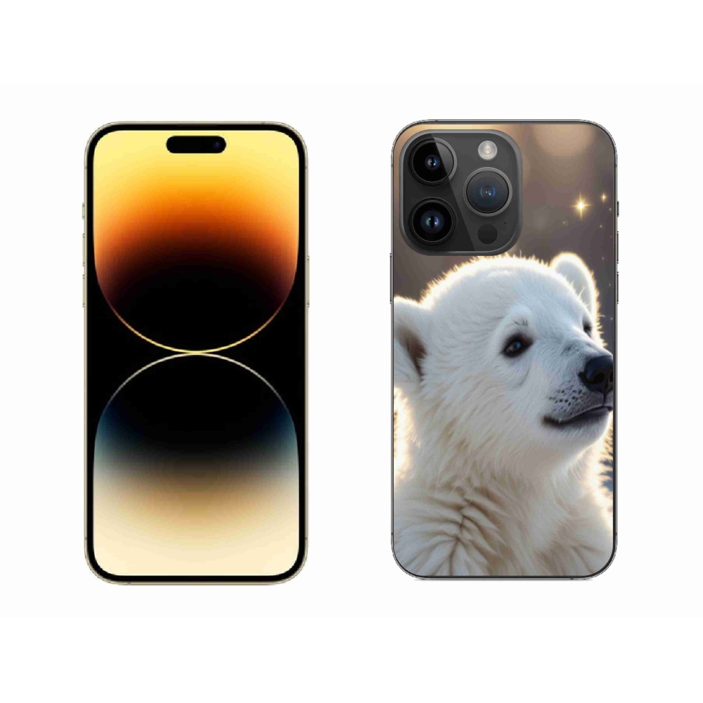 Gelový kryt mmCase na iPhone 14 Pro Max - lední medvěd