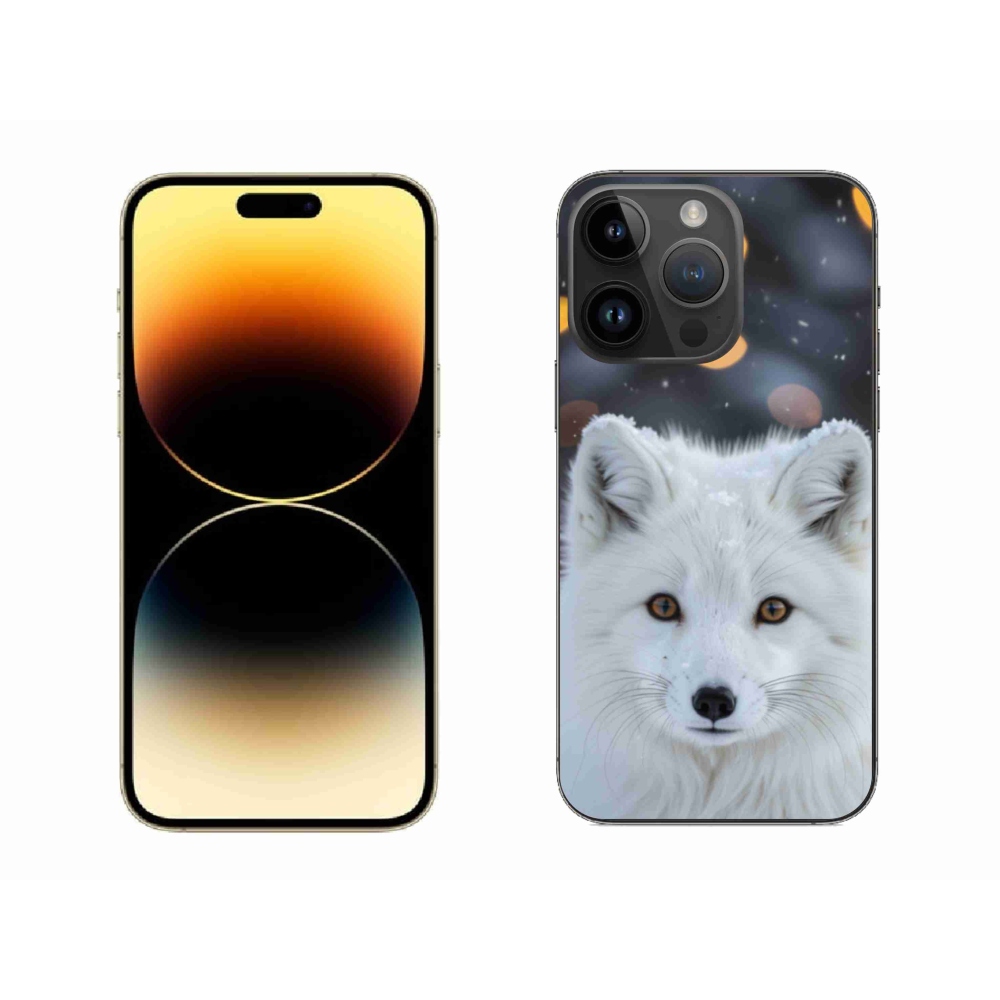 Gelový kryt mmCase na iPhone 14 Pro Max - liška polární