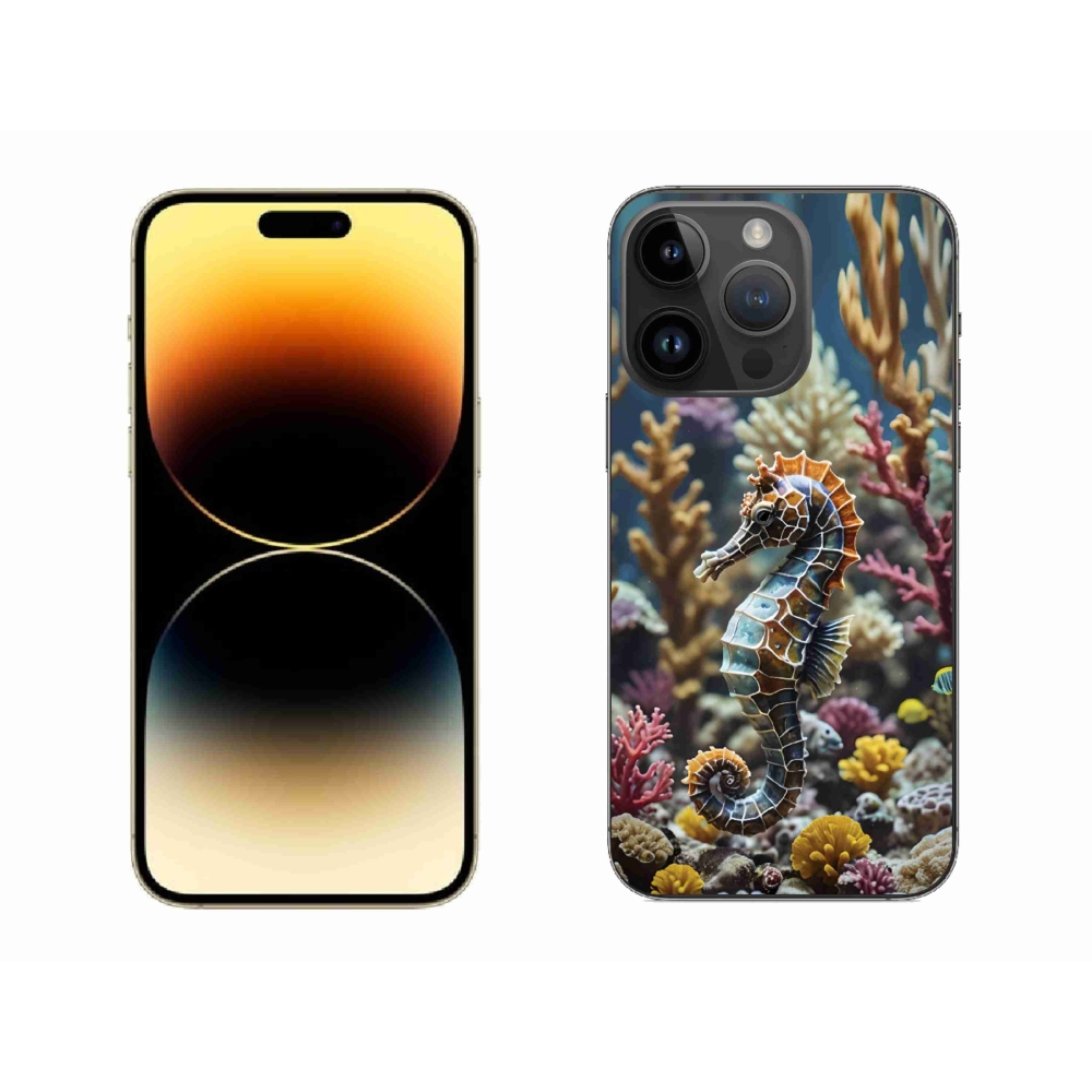 Gelový kryt mmCase na iPhone 14 Pro Max - mořský koník 2