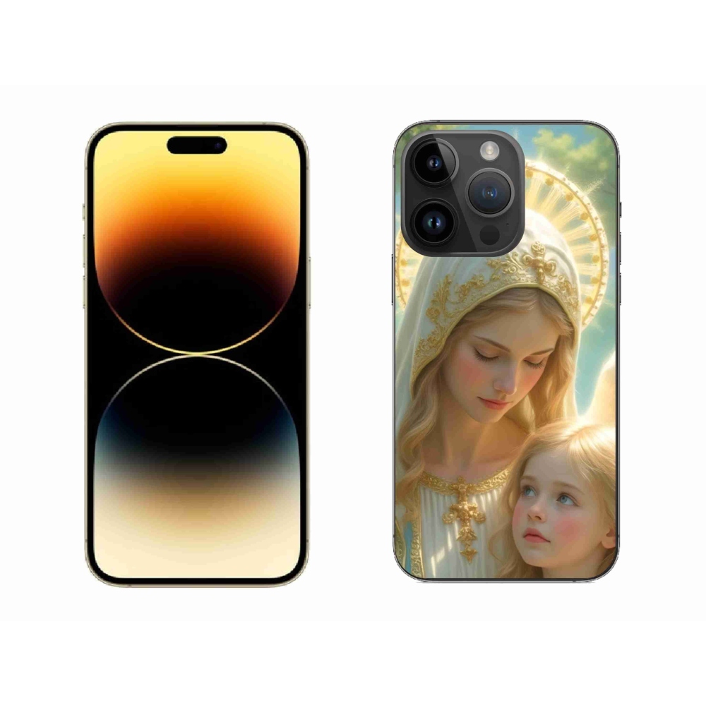 Gelový kryt mmCase na iPhone 14 Pro Max - náboženský motiv 2