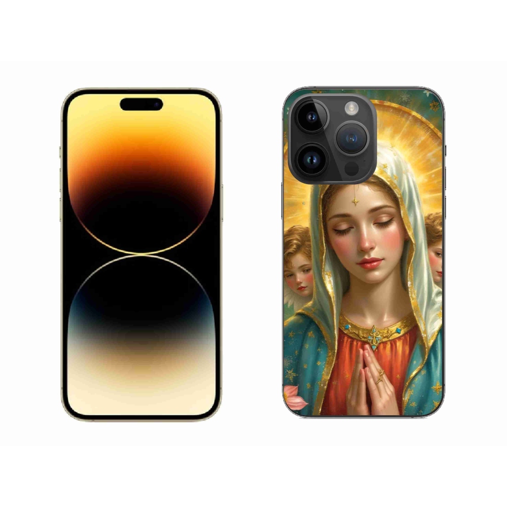 Gelový kryt mmCase na iPhone 14 Pro Max - náboženský motiv 3