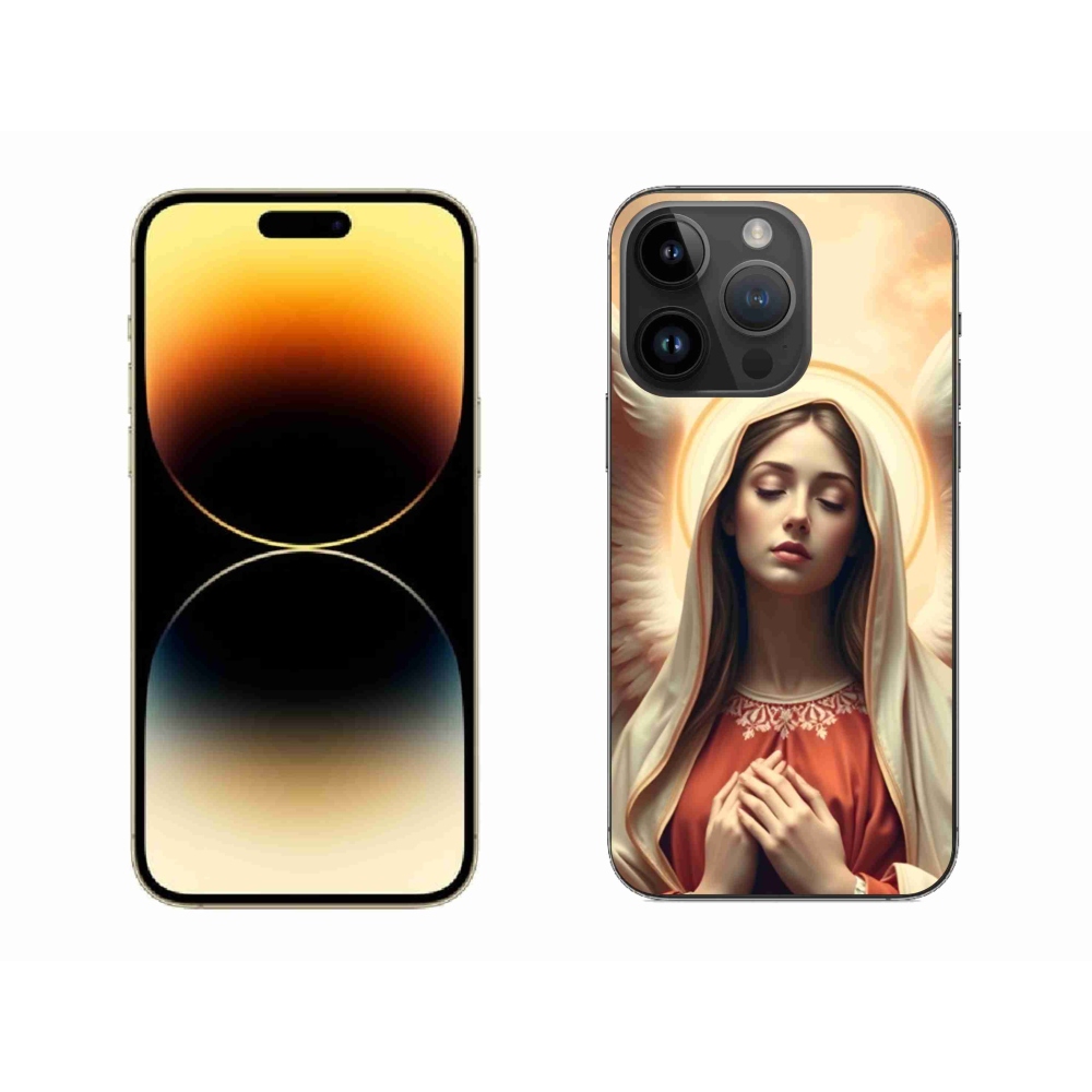 Gelový kryt mmCase na iPhone 14 Pro Max - náboženský motiv