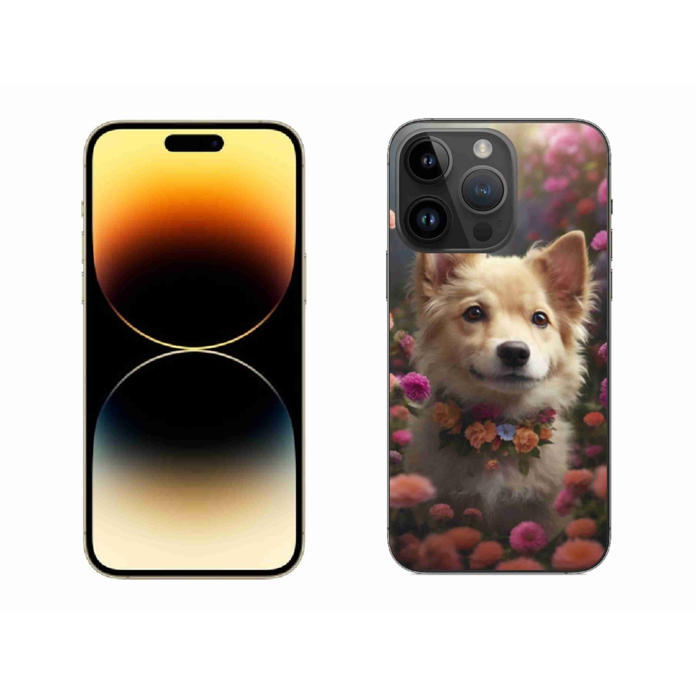 Gelový kryt mmCase na iPhone 14 Pro Max - německý špic