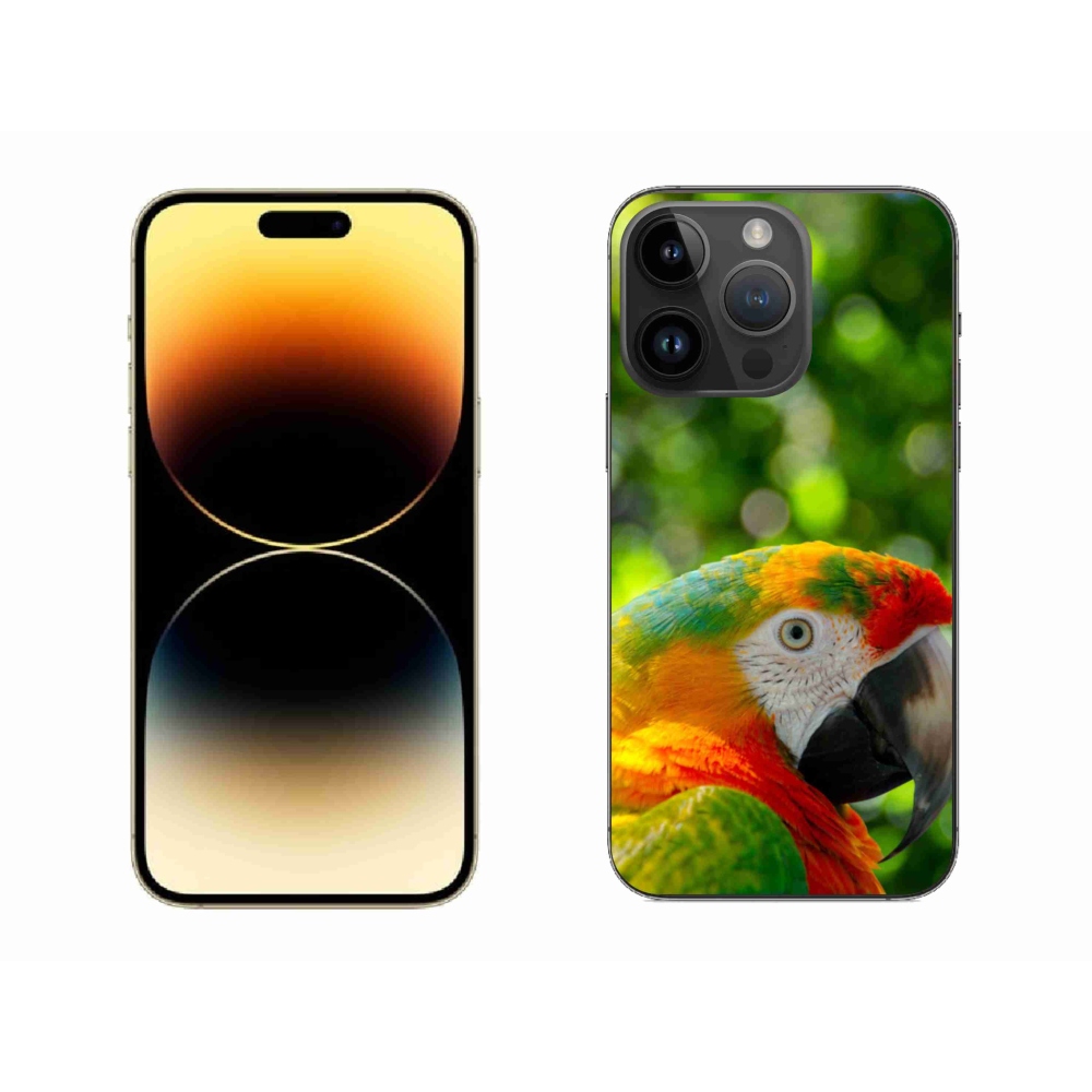 Gelový kryt mmCase na iPhone 14 Pro Max - papoušek ara 3