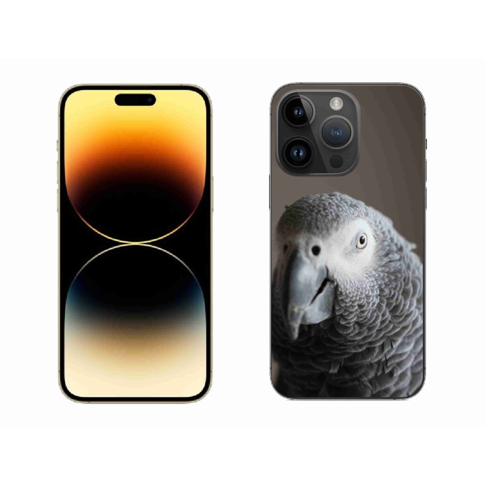 Gelový kryt mmCase na iPhone 14 Pro Max - papoušek žako 2