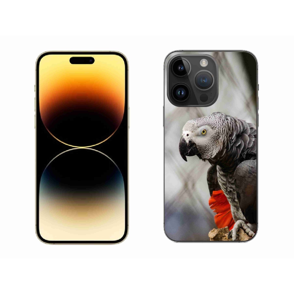 Gelový kryt mmCase na iPhone 14 Pro Max - papoušek žako 3