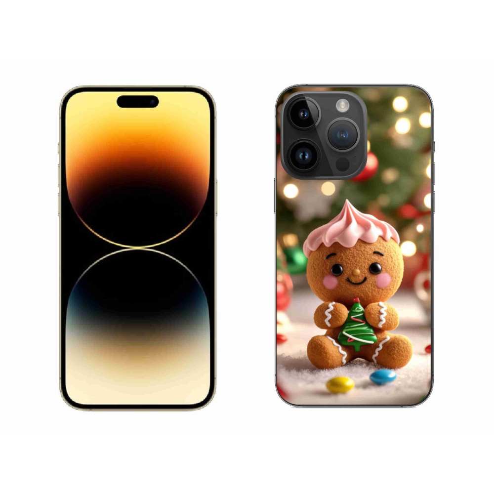 Gelový kryt mmCase na iPhone 14 Pro Max - perníček