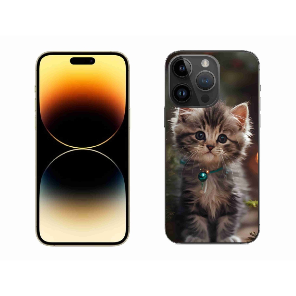 Gelový kryt mmCase na iPhone 14 Pro Max - roztomilé kotě 11