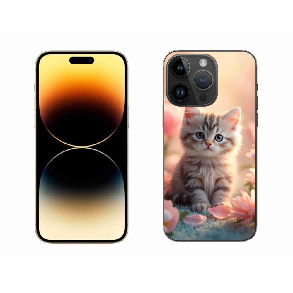 Gelový kryt mmCase na iPhone 14 Pro Max - roztomilé kotě 8