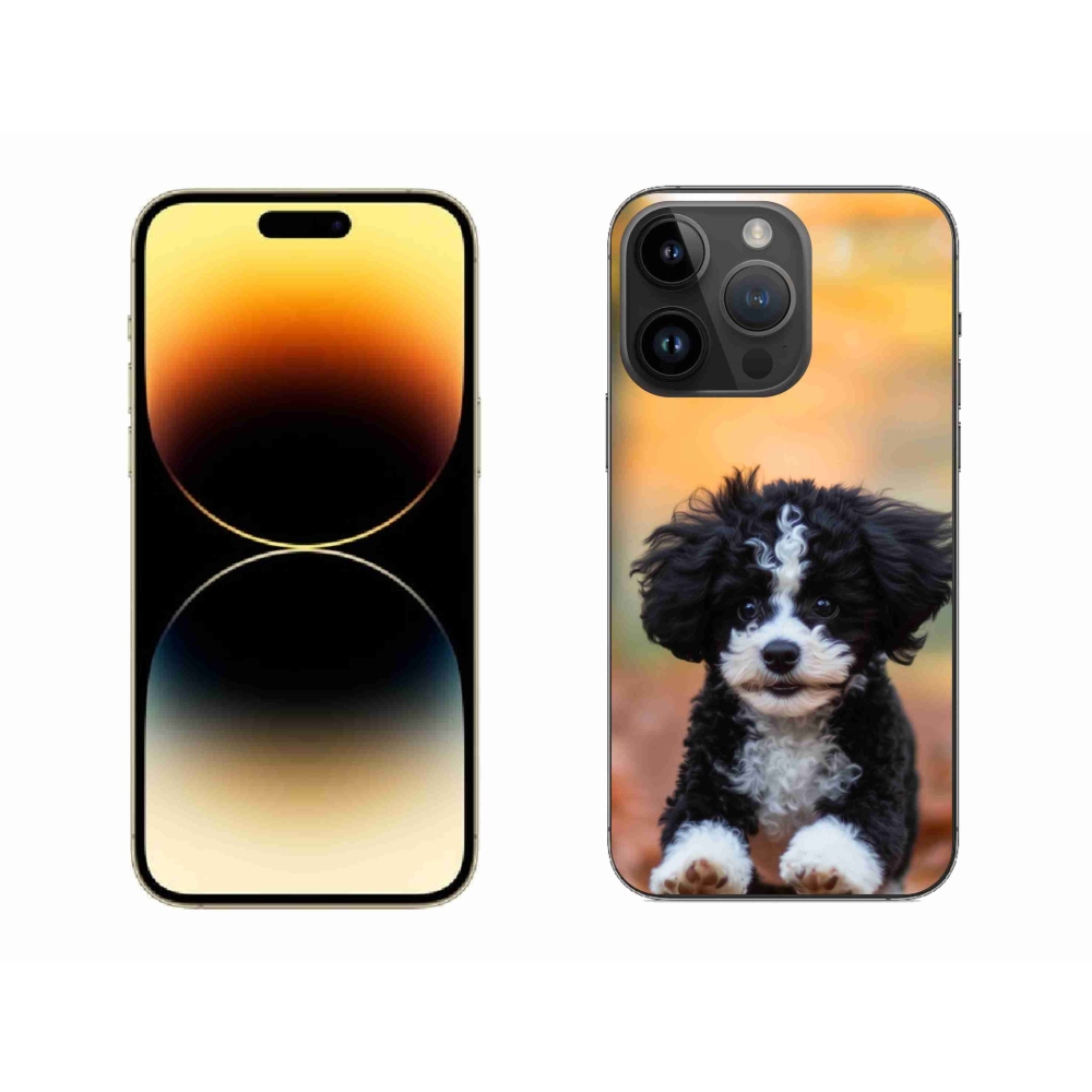 Gelový kryt mmCase na iPhone 14 Pro Max - roztomilé štěně 2