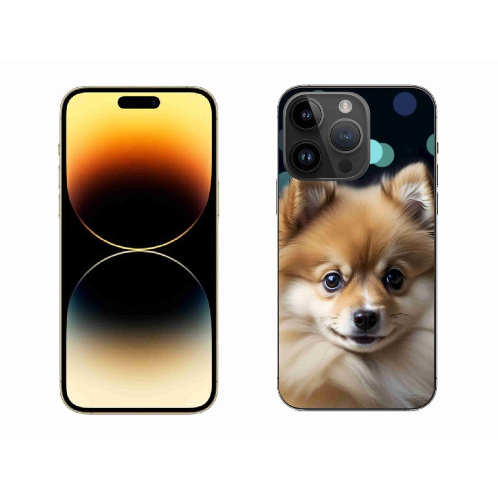 Gelový kryt mmCase na iPhone 14 Pro Max - roztomilý pomeranian