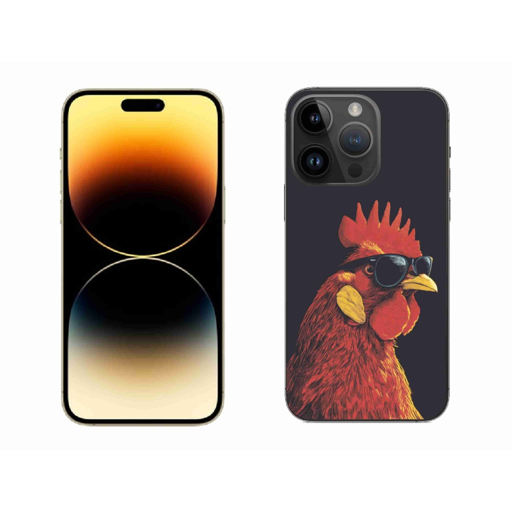 Gelový kryt mmCase na iPhone 14 Pro Max - stylový kohout