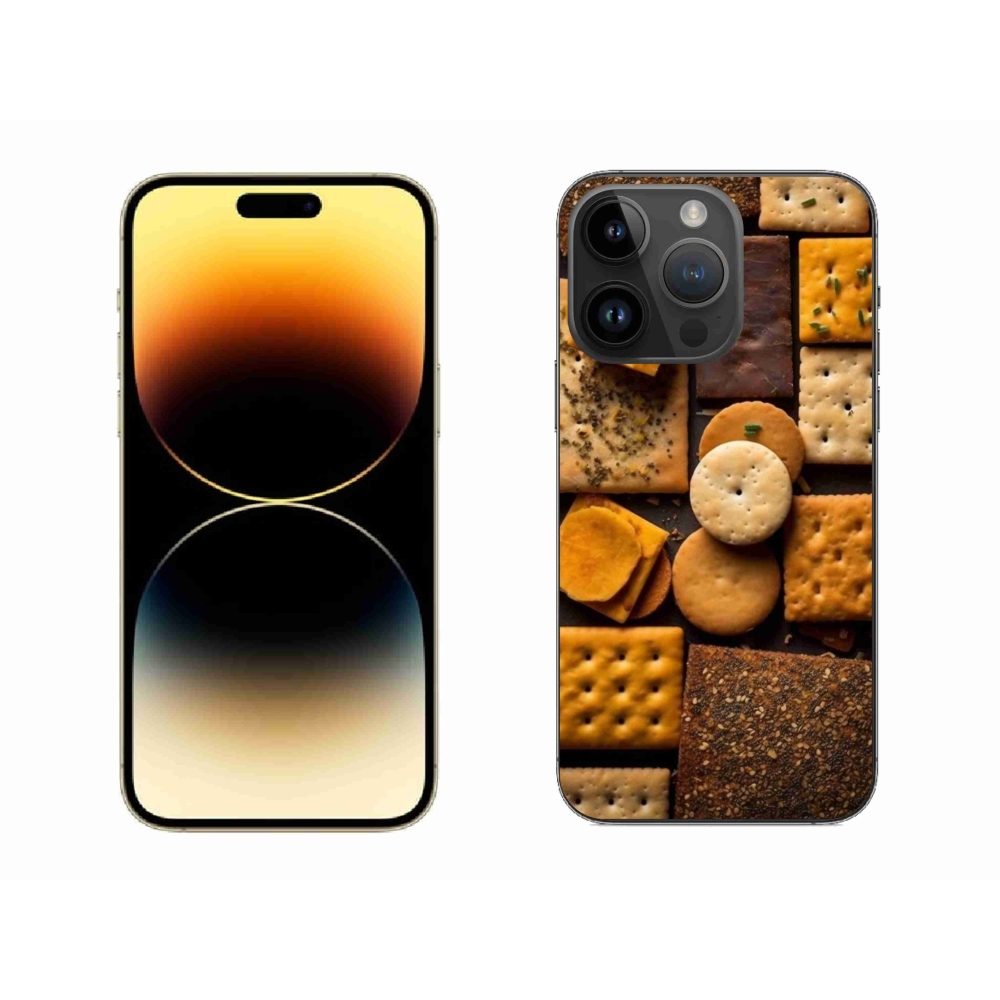 Gelový kryt mmCase na iPhone 14 Pro Max - sušenky