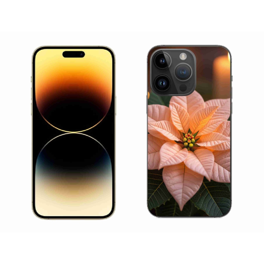 Gelový kryt mmCase na iPhone 14 Pro Max - vánoční hvězda