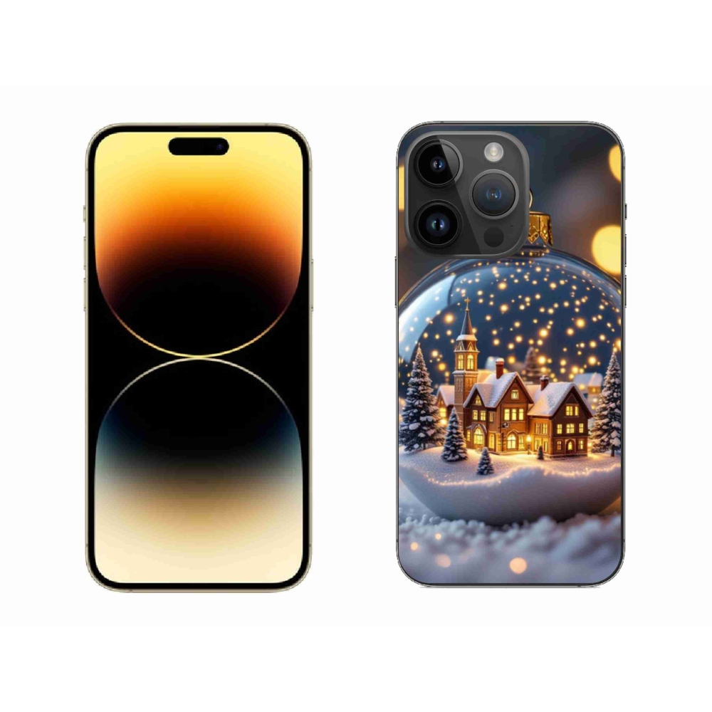 Gelový kryt mmCase na iPhone 14 Pro Max - vánoční koule 4