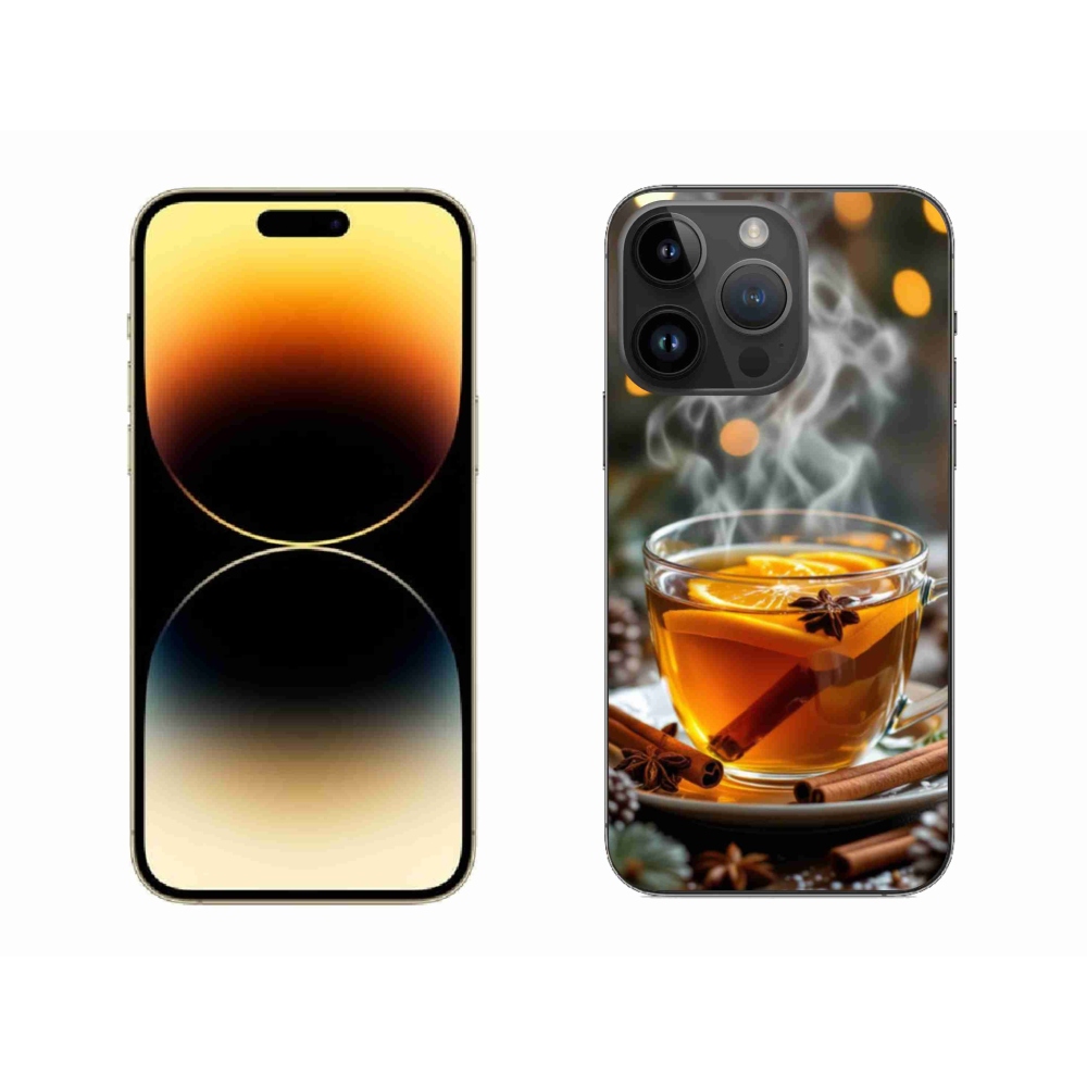 Gelový kryt mmCase na iPhone 14 Pro Max - vánoční punč