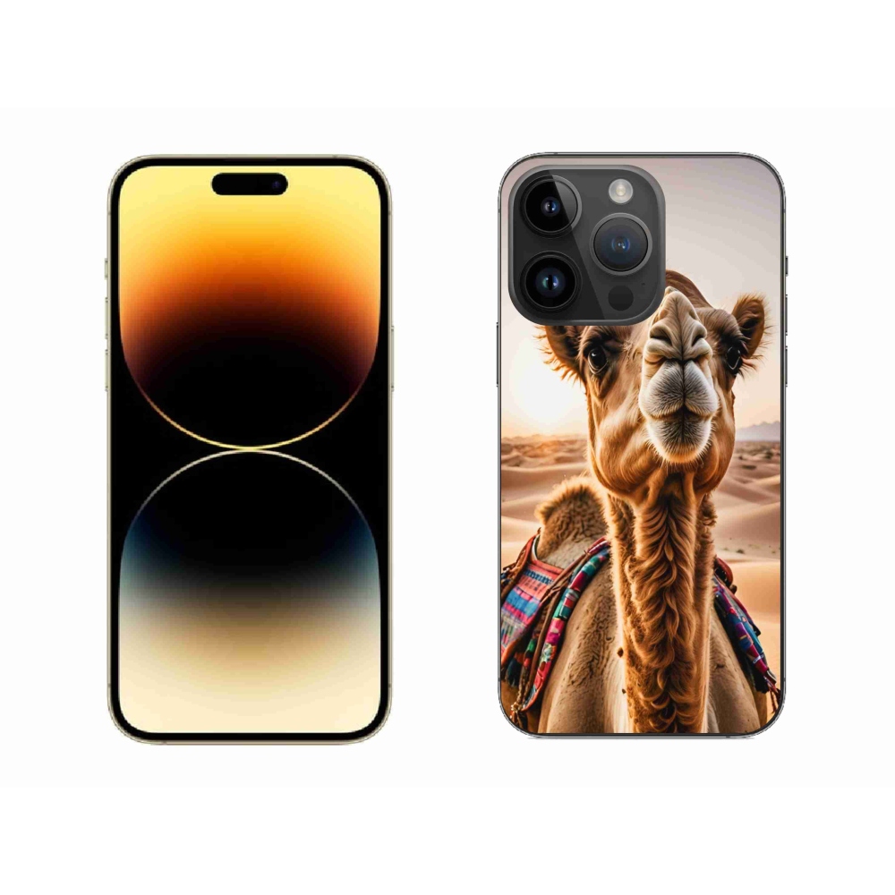 Gelový kryt mmCase na iPhone 14 Pro Max - velbloud