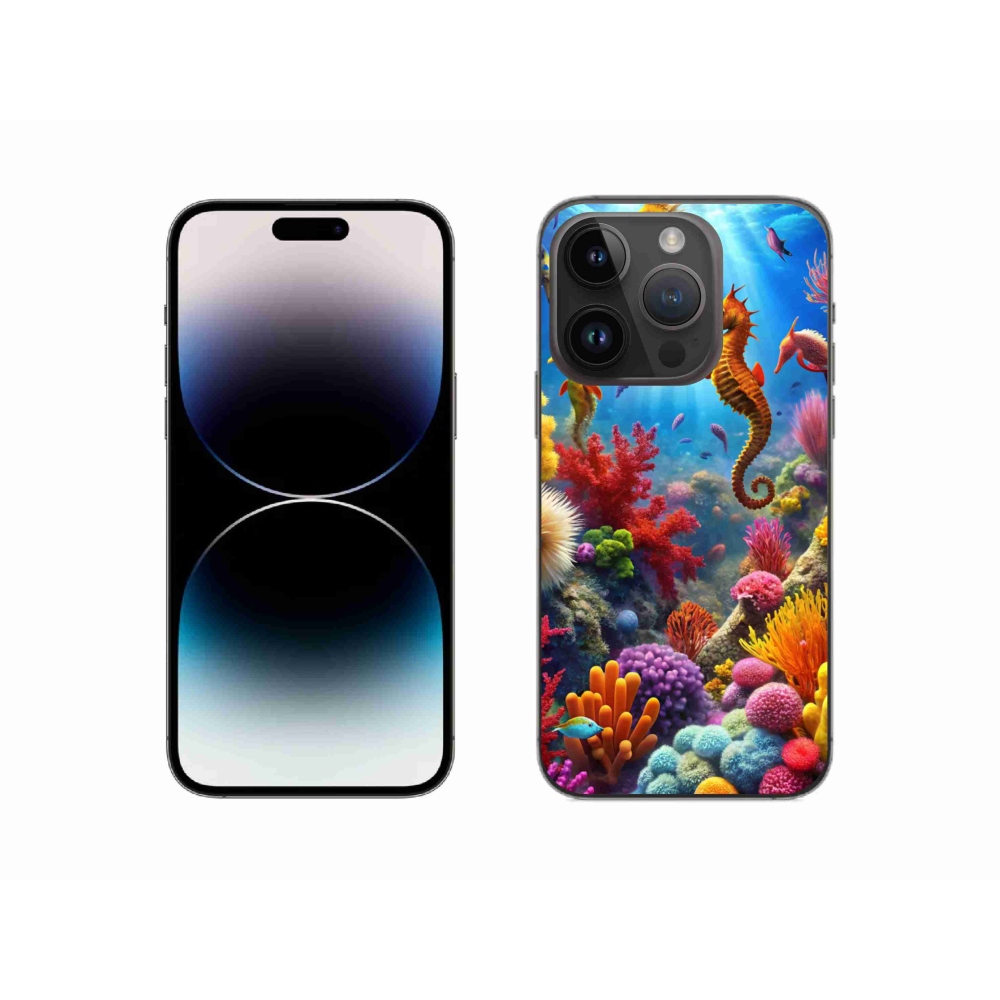 Gelový kryt mmCase na iPhone 14 Pro - mořský svět 3