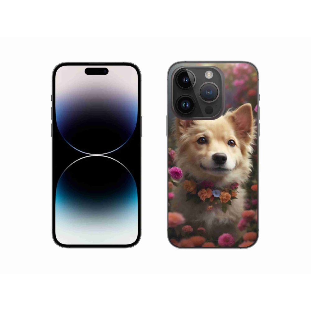 Gelový kryt mmCase na iPhone 14 Pro - německý špic
