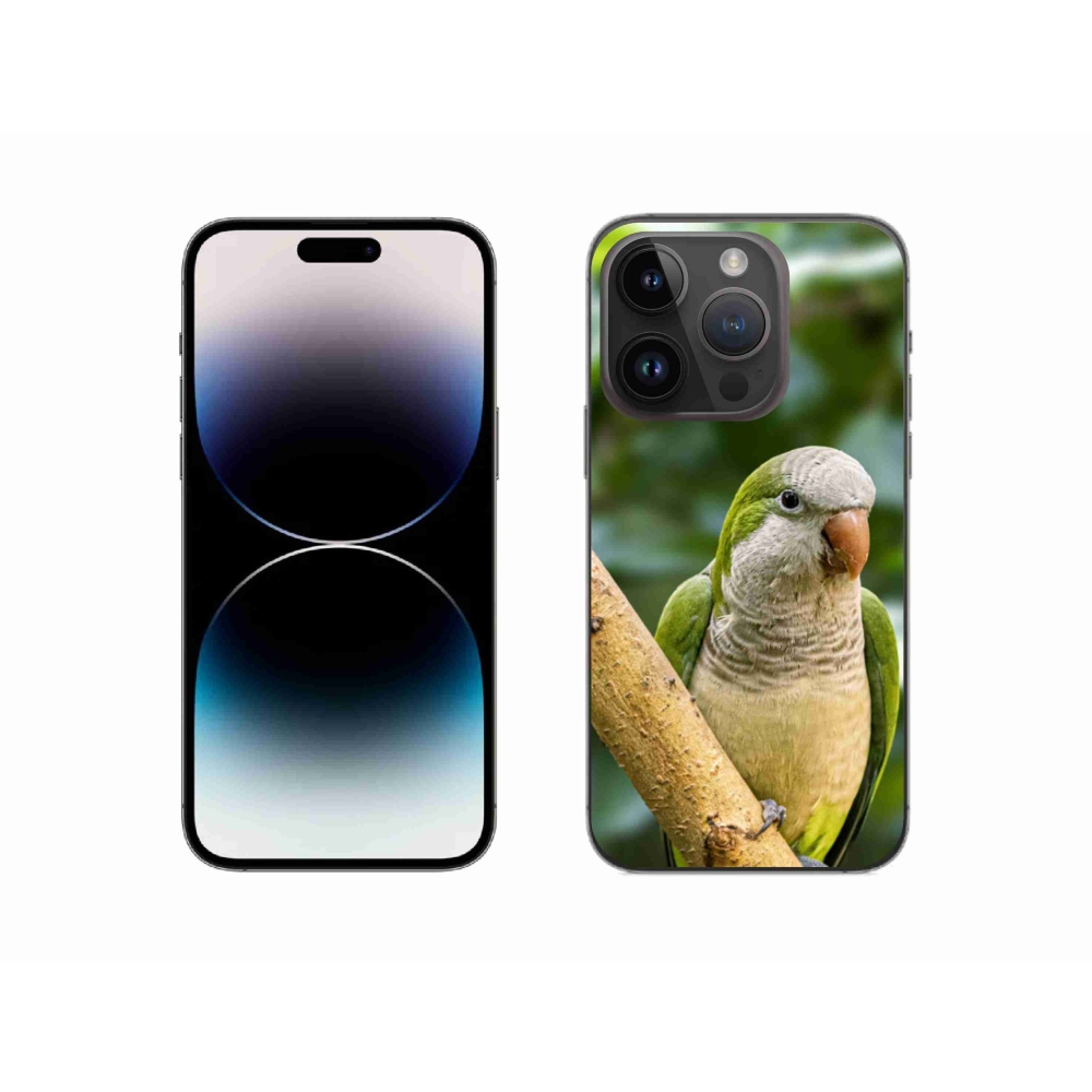 Gelový kryt mmCase na iPhone 14 Pro - papoušek mníšek