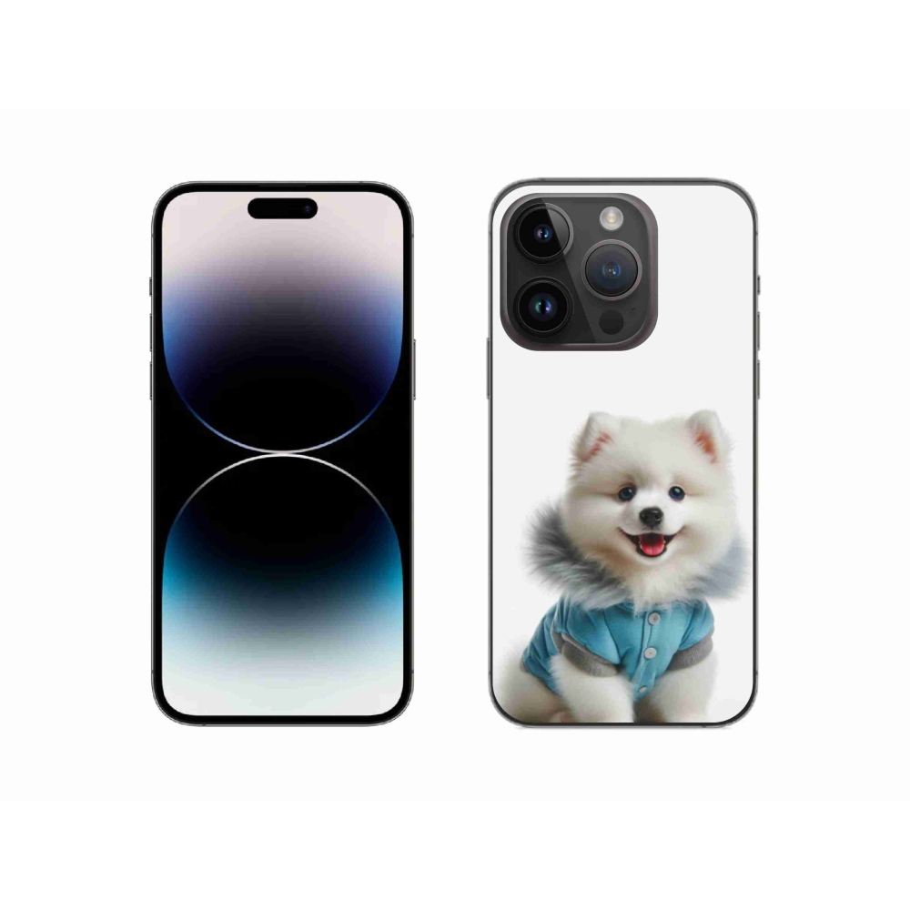 Gelový kryt mmCase na iPhone 14 Pro - pomeranian