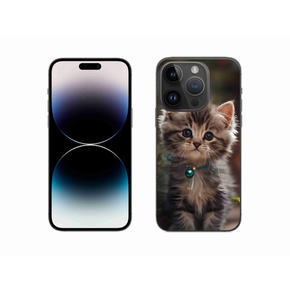 Gelový kryt mmCase na iPhone 14 Pro - roztomilé kotě 11