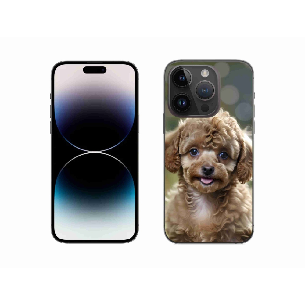 Gelový kryt mmCase na iPhone 14 Pro - roztomilý pudl