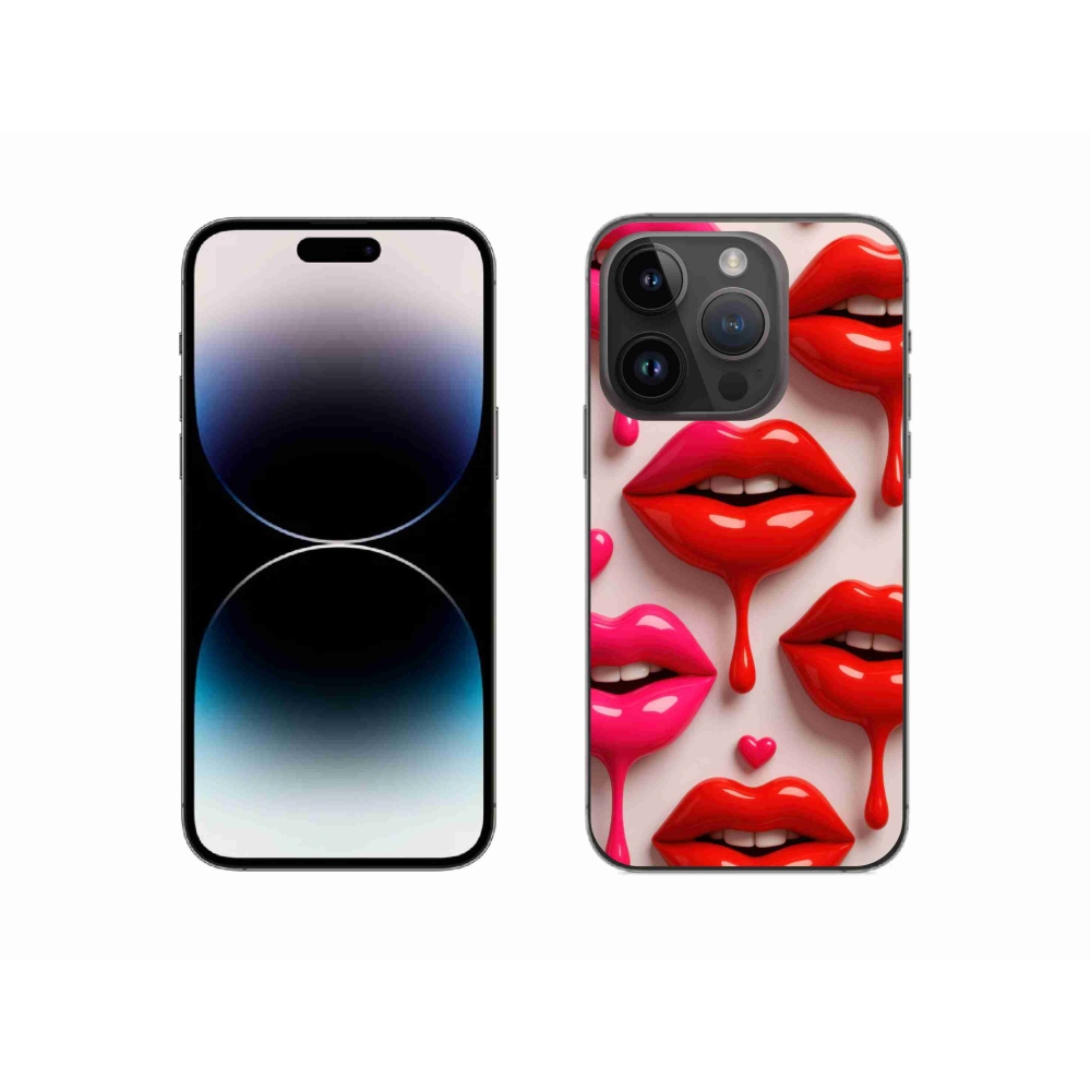 Gelový kryt mmCase na iPhone 14 Pro - rty 2