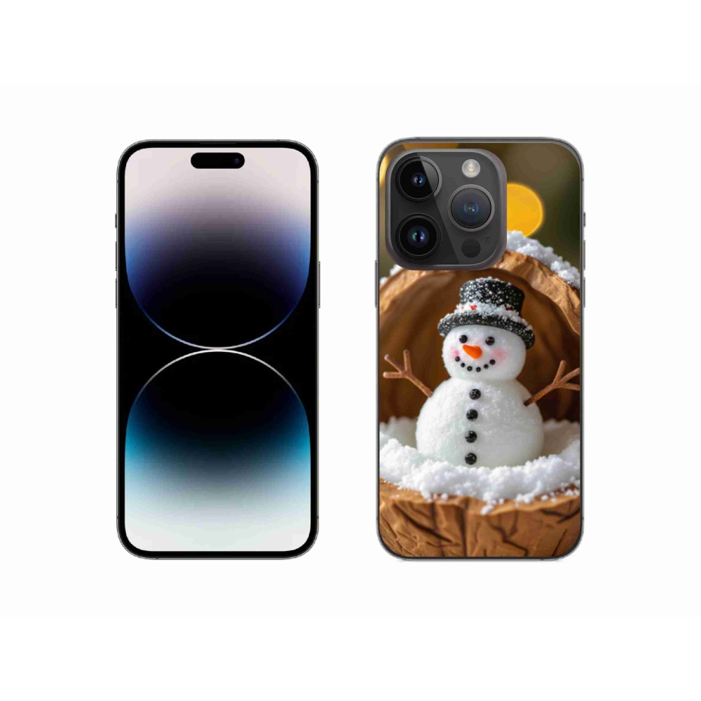 Gelový kryt mmCase na iPhone 14 Pro - sněhulák 4
