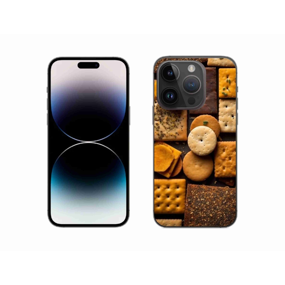 Gelový kryt mmCase na iPhone 14 Pro - sušenky