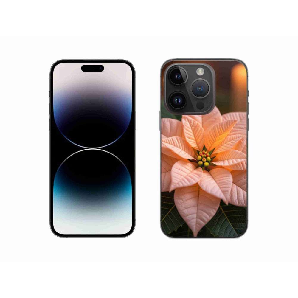 Gelový kryt mmCase na iPhone 14 Pro - vánoční hvězda