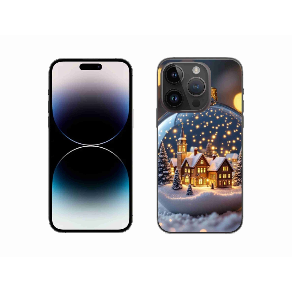Gelový kryt mmCase na iPhone 14 Pro - vánoční koule 4