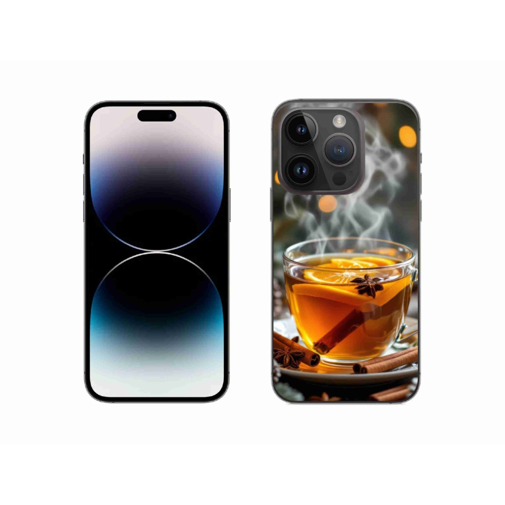 Gelový kryt mmCase na iPhone 14 Pro - vánoční punč