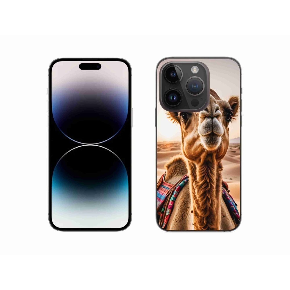 Gelový kryt mmCase na iPhone 14 Pro - velbloud