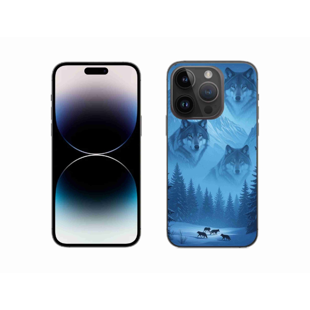 Gelový kryt mmCase na iPhone 14 Pro - vlčí smečka