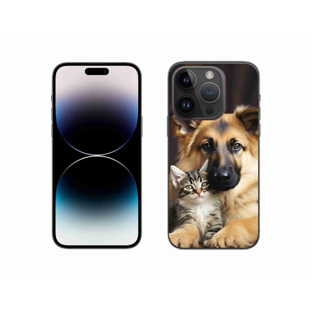 Gelový kryt mmCase na iPhone 14 Pro - zvířecí přátelství