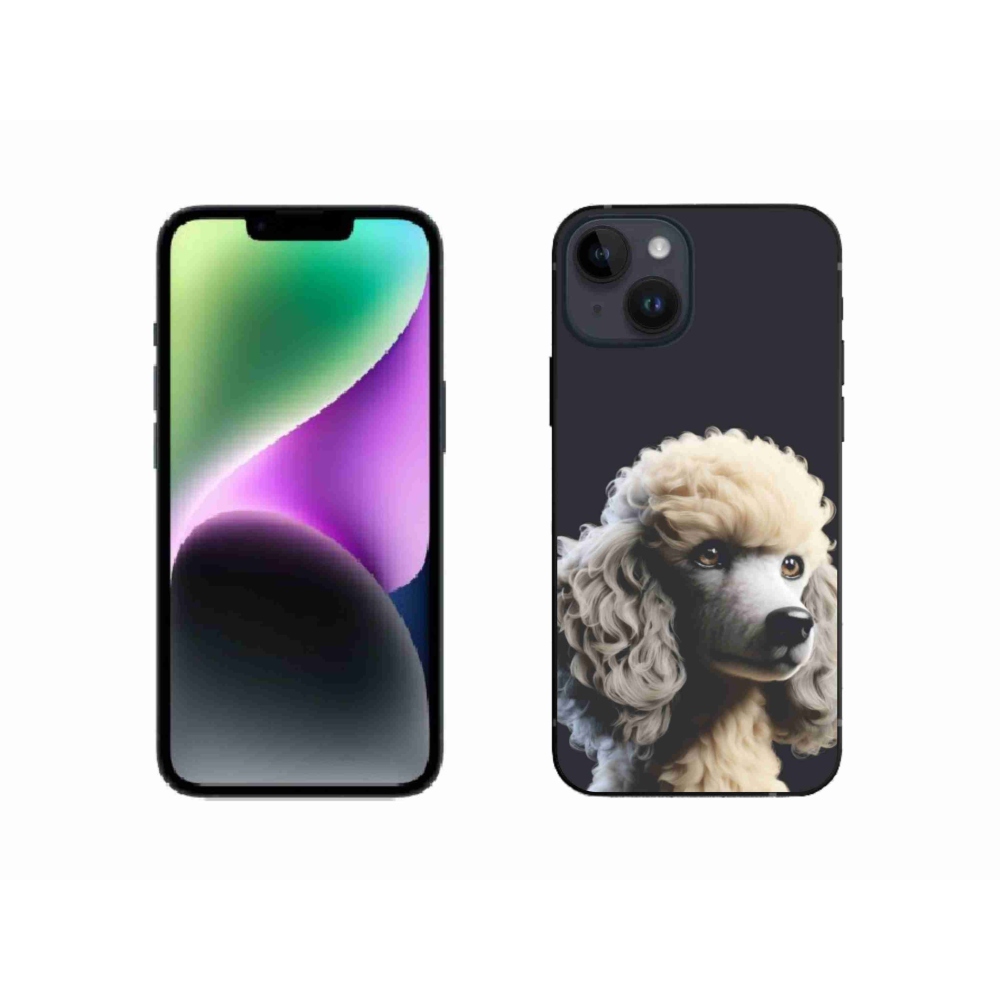 Gelový kryt mmCase na iPhone 14 - pudl
