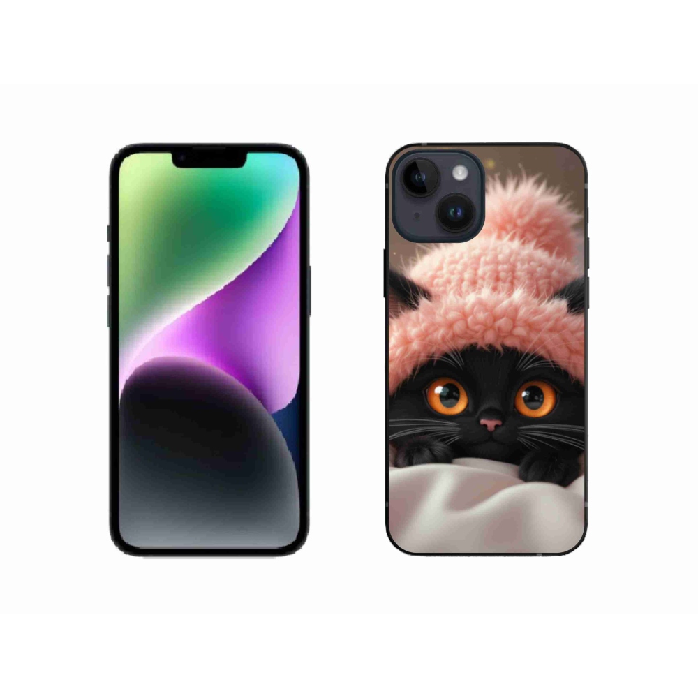Gelový kryt mmCase na iPhone 14 - roztomilé kotě 7