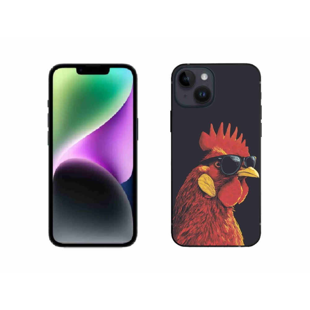 Gelový kryt mmCase na iPhone 14 - stylový kohout