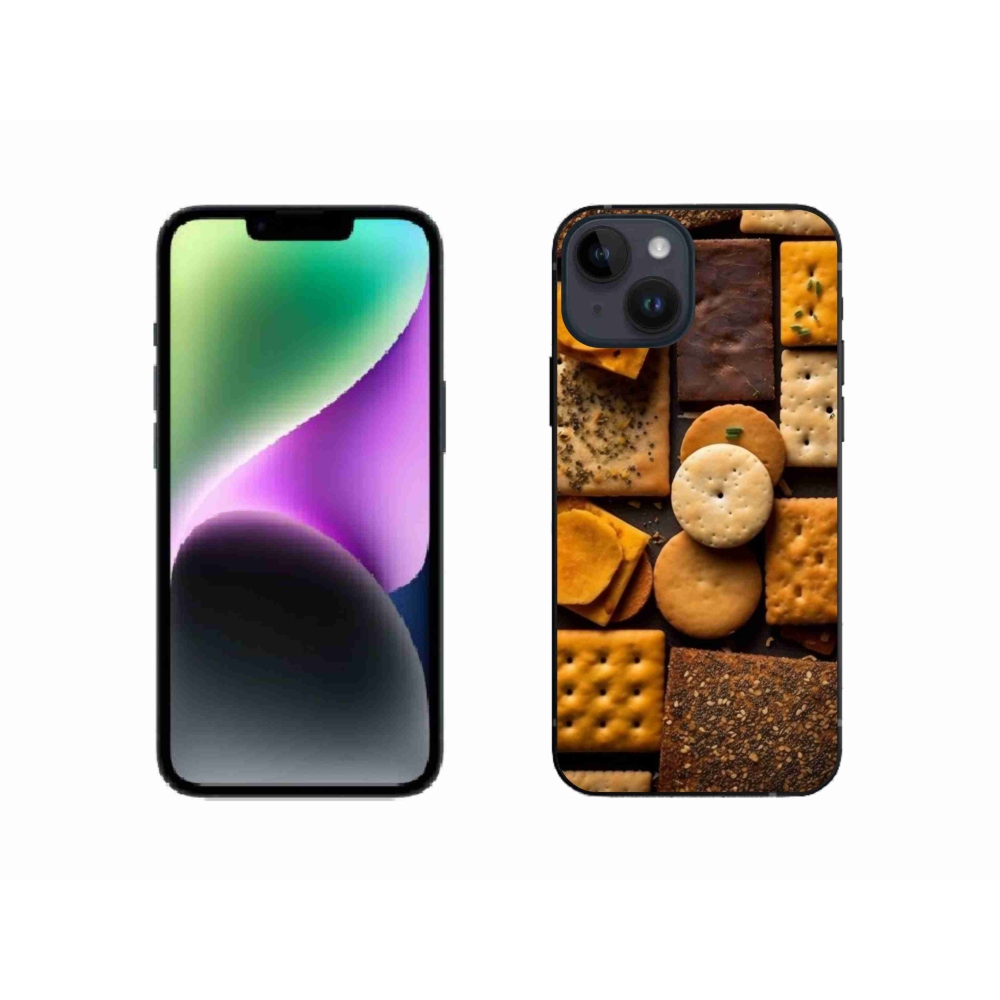 Gelový kryt mmCase na iPhone 14 - sušenky