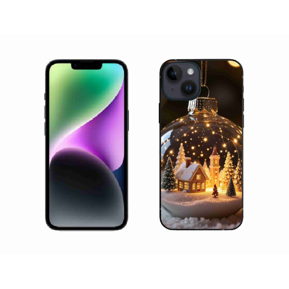 Gelový kryt mmCase na iPhone 14 - vánoční koule 3