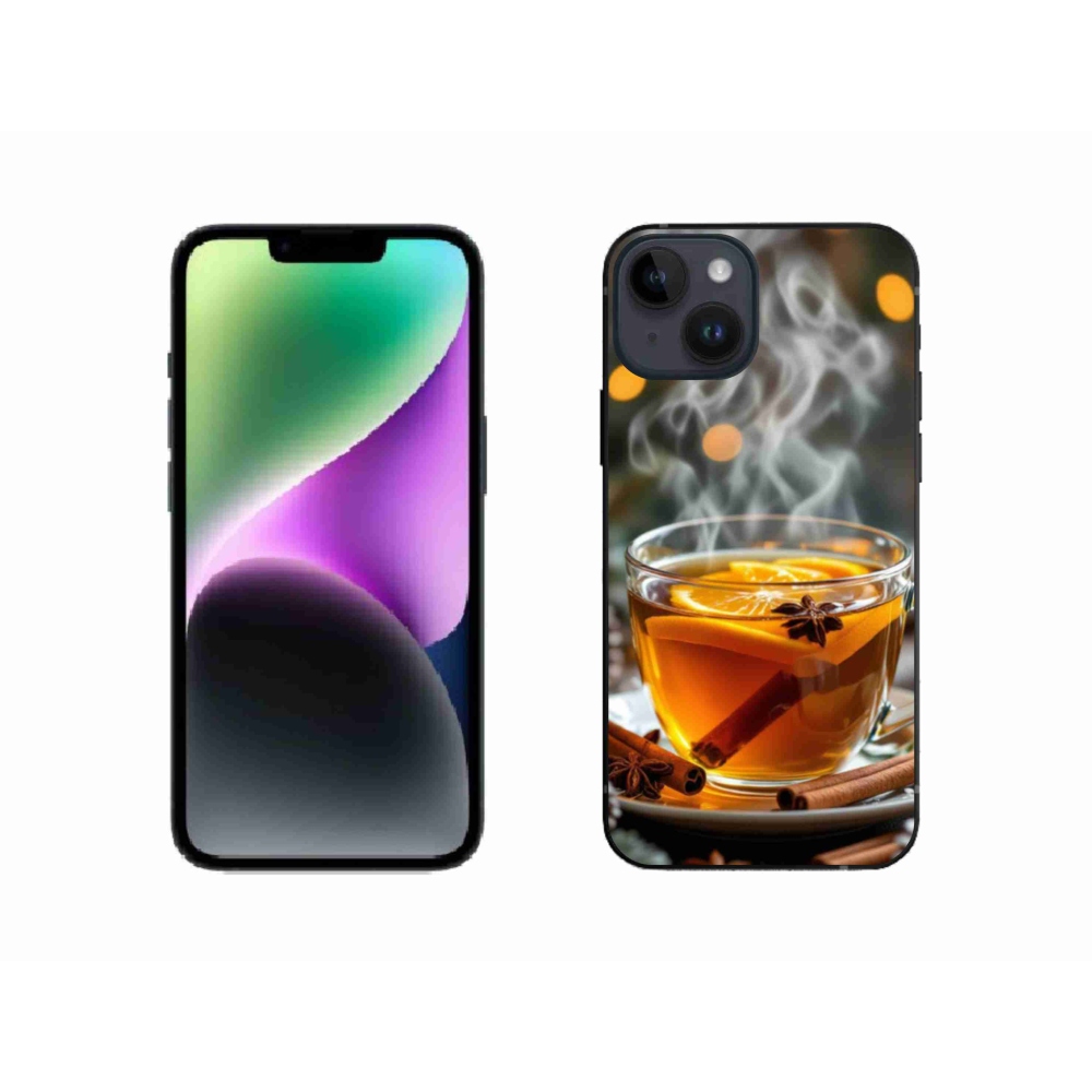 Gelový kryt mmCase na iPhone 14 - vánoční punč