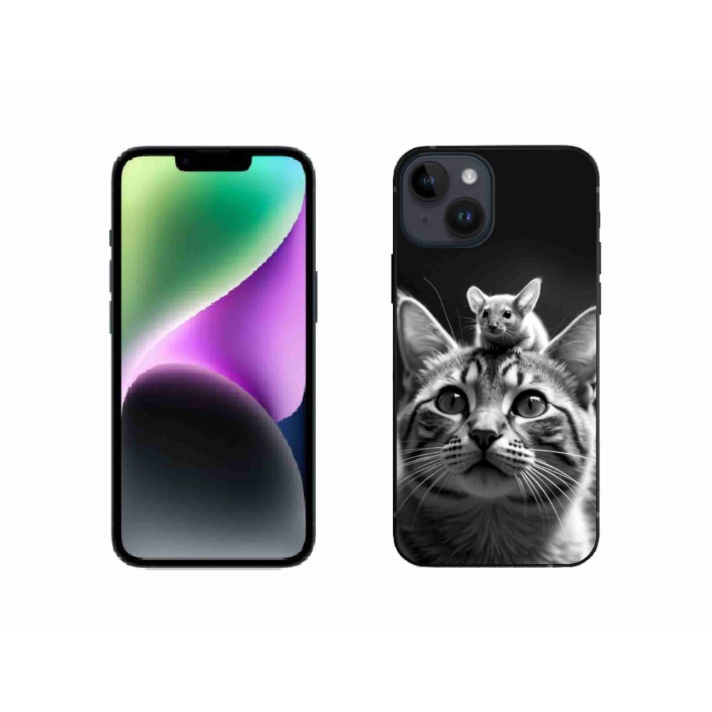 Gelový kryt mmCase na iPhone 14 - zvířecí přátelství 2