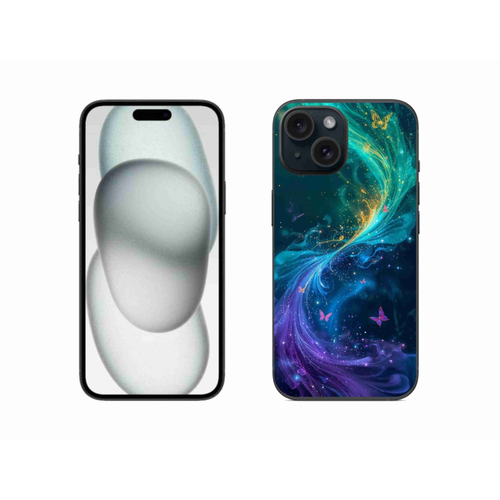 Gelový kryt mmCase na iPhone 15 - abstraktní motiv 31