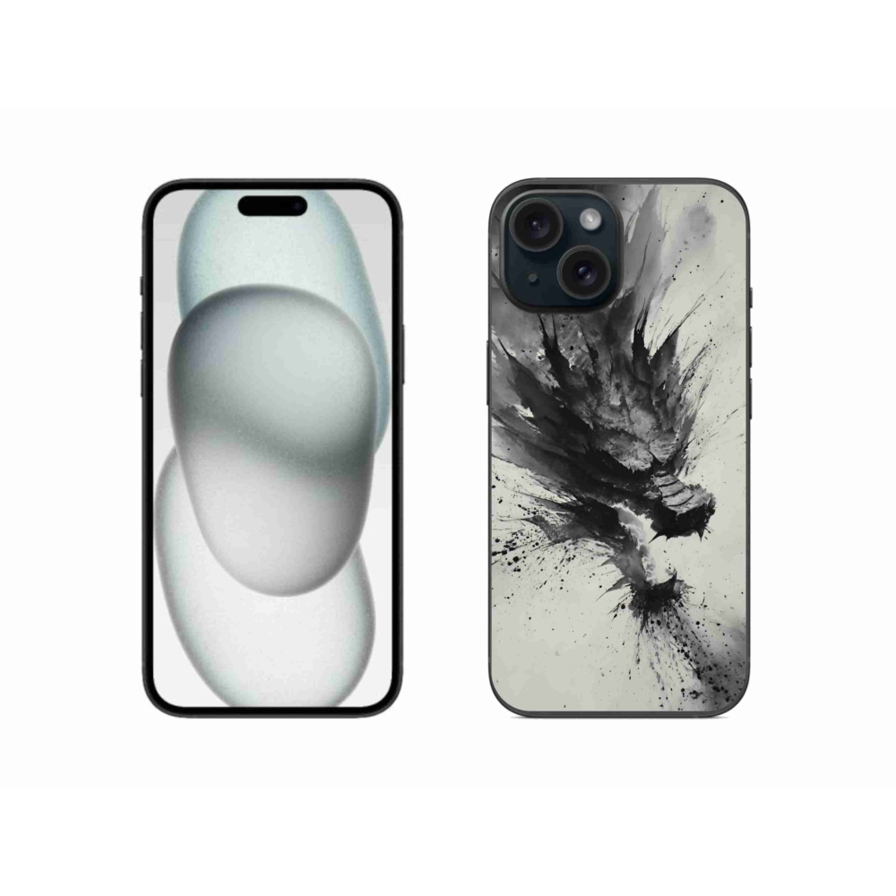 Gelový kryt mmCase na iPhone 15 - abstraktní motiv 32