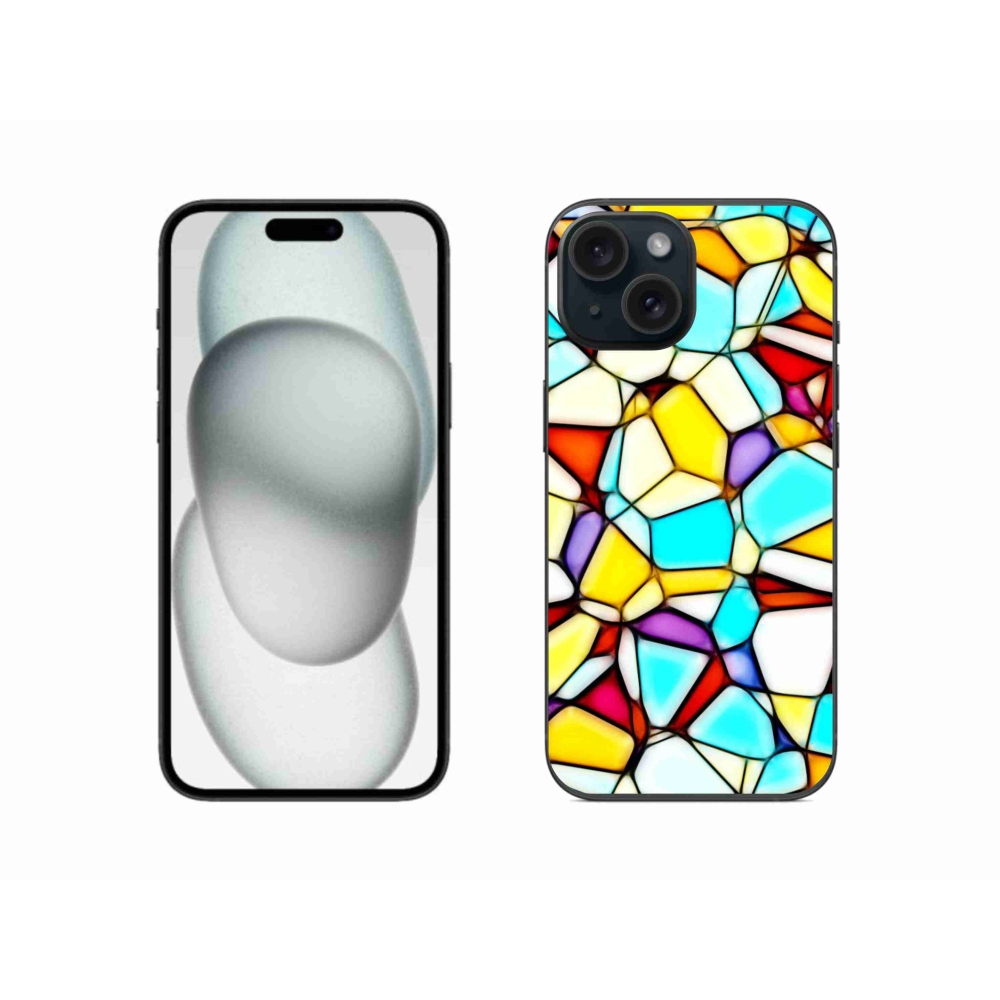 Gelový kryt mmCase na iPhone 15 - abstraktní motiv 40