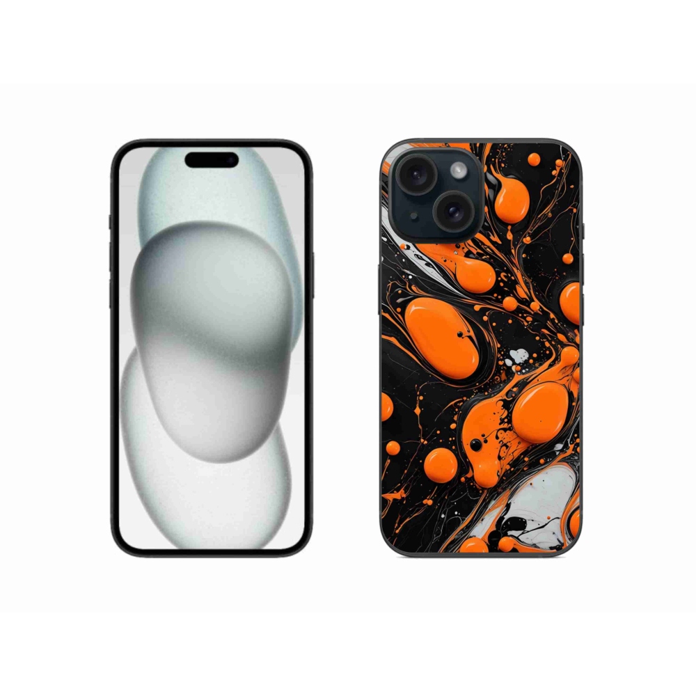 Gelový kryt mmCase na iPhone 15 - abstraktní motiv 41